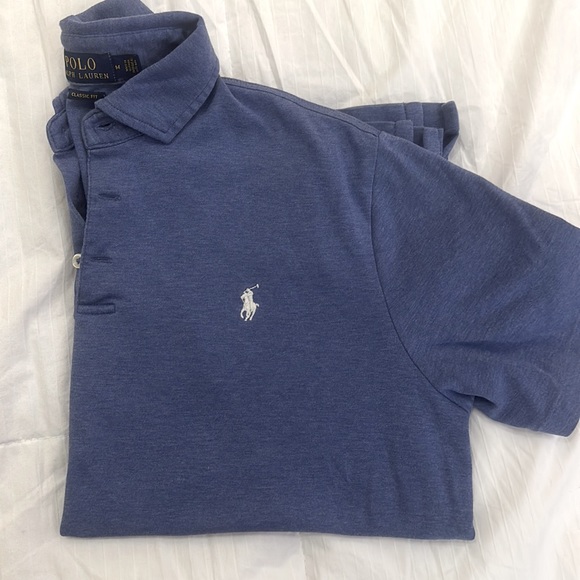 Size M men’s classic for soft touch Ralph Lauren polo shirt. Light blue color. - Picture 5 of 5